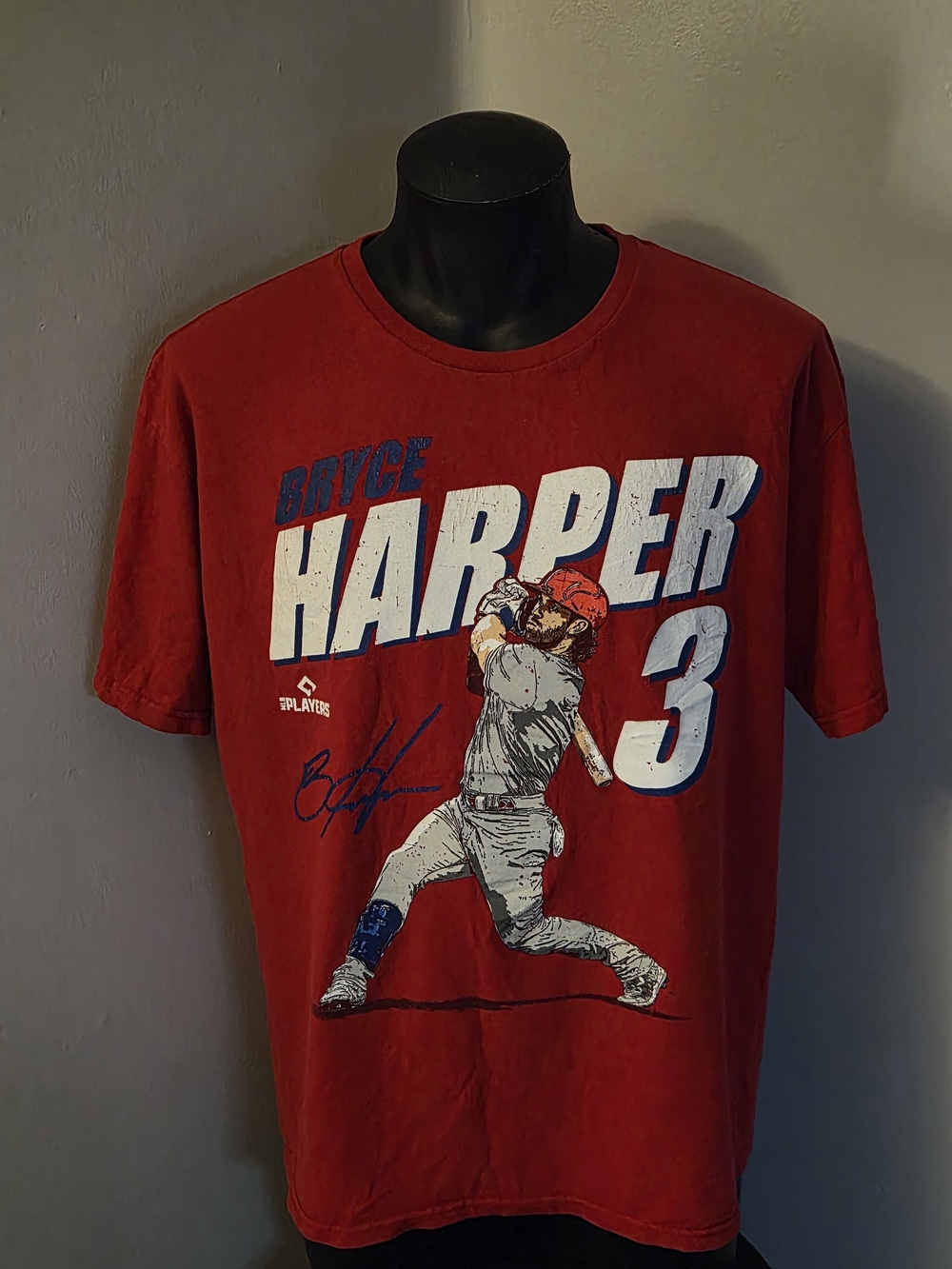 Bryce Harper #3 Philadelphia Phillies Baseball Graphic T-Shirt Red MLB Players